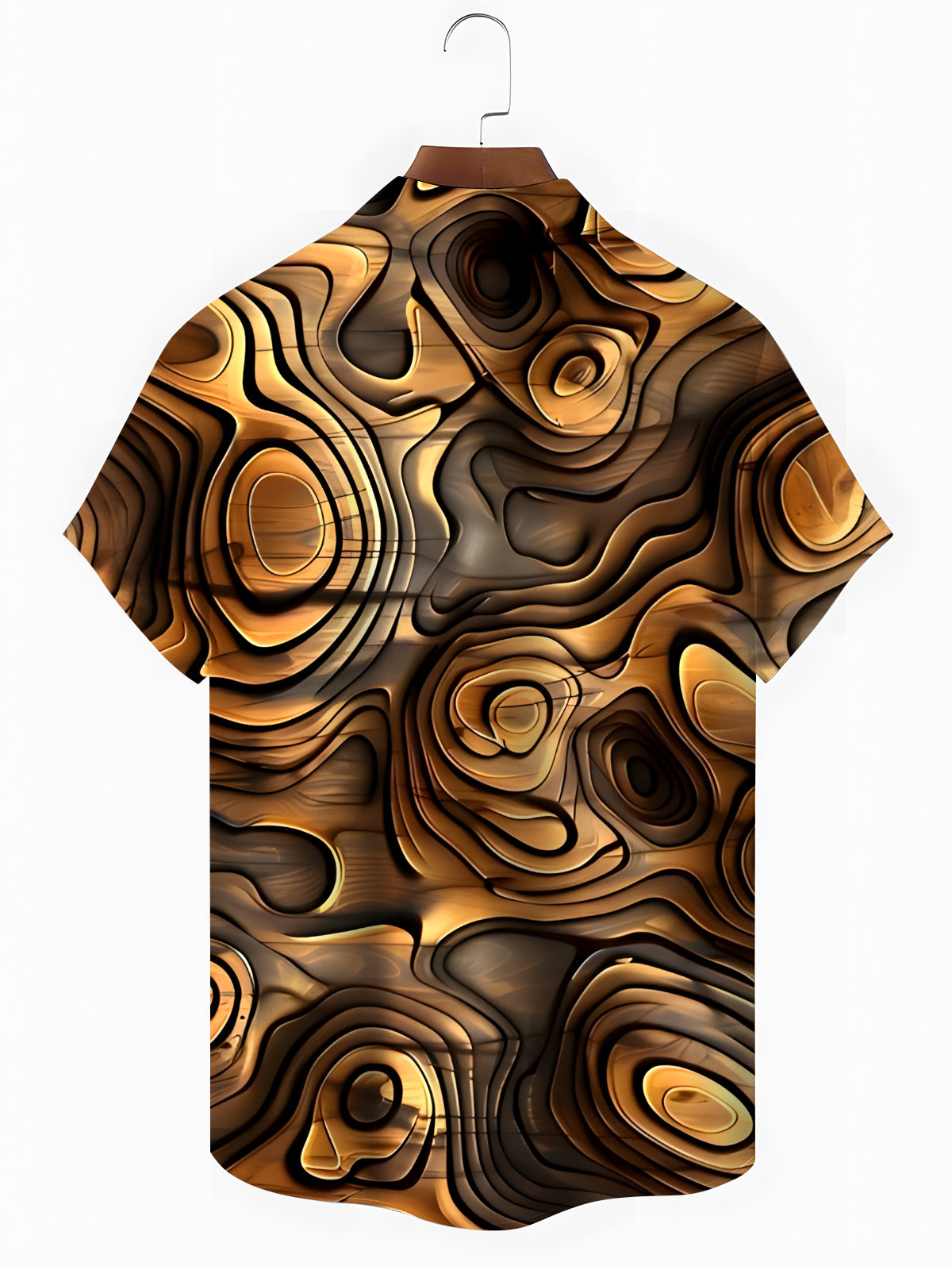 Vintage Abstract Men's Pocket Short Sleeve Shirts