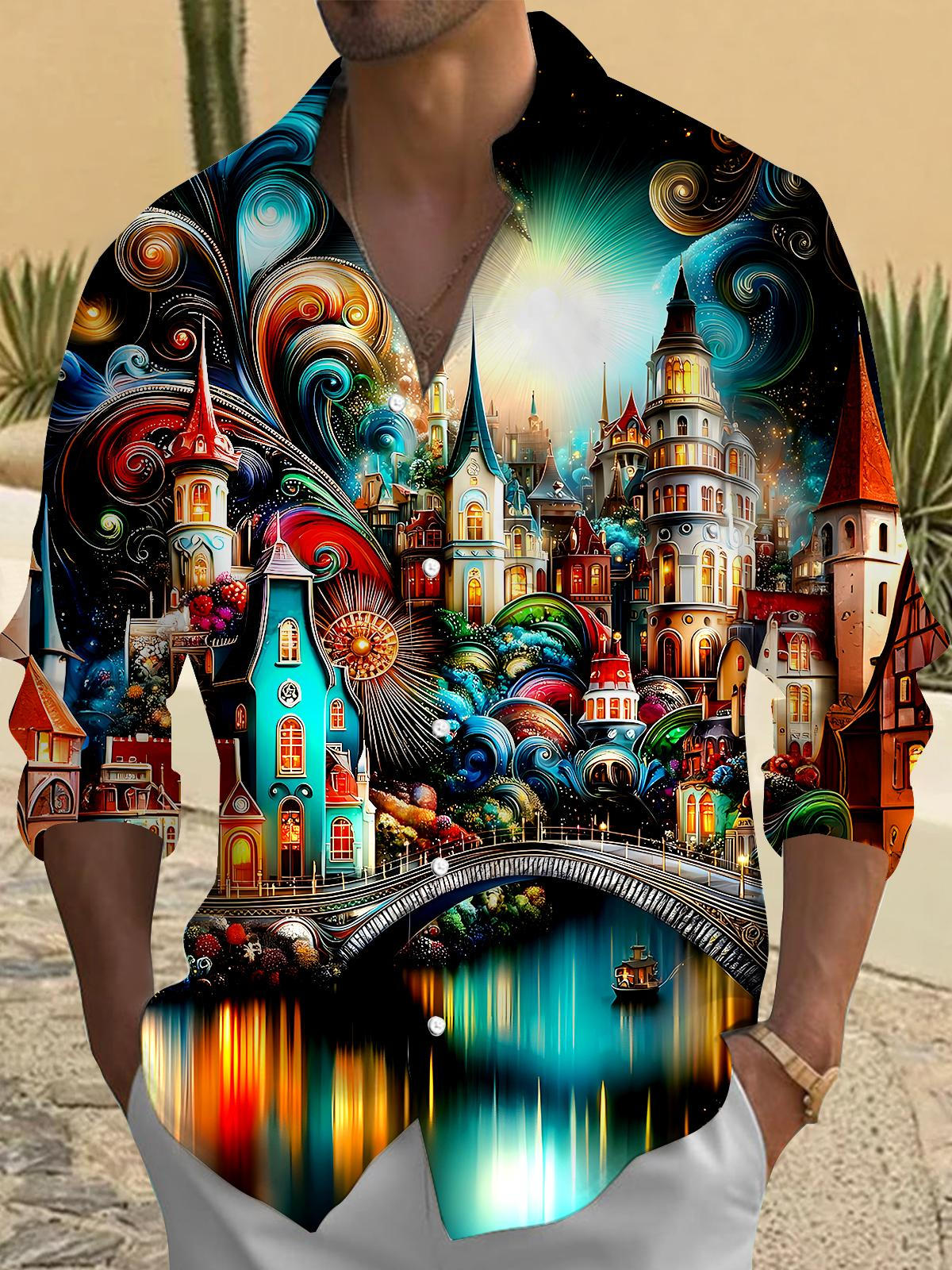 House Men's Pocket Long Sleeve Shirts