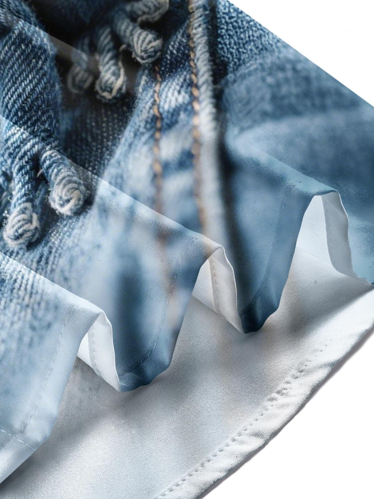 Frog Print Men's Pocket Short Sleeve Shirts