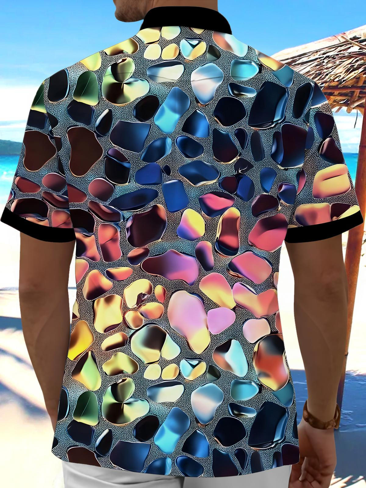 Geometry Men's Pocket Short Sleeve Shirts