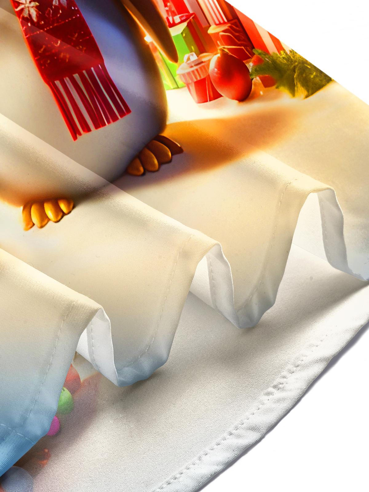 Funny Christmas Penguins Men's Pocket Long Sleeve Shirts