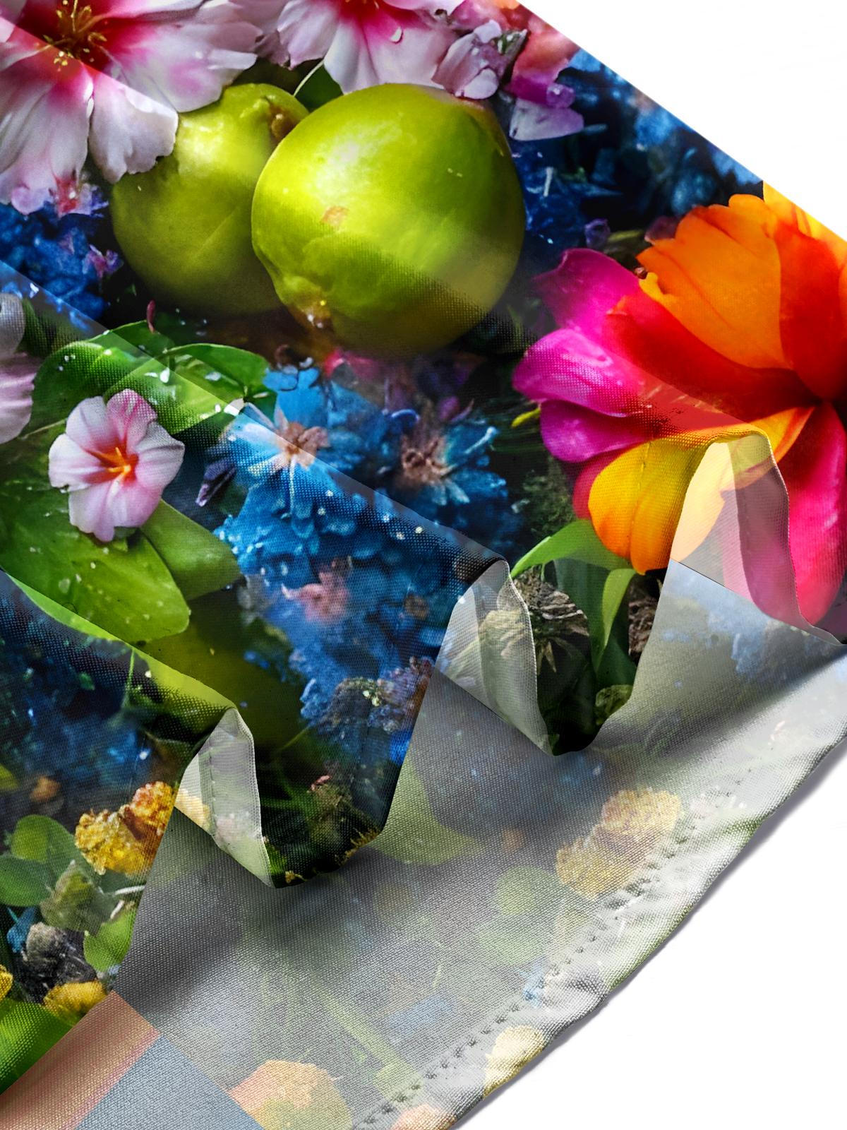 Hawaiian Parrot Floral Men's Pocket Short Sleeve Shirts