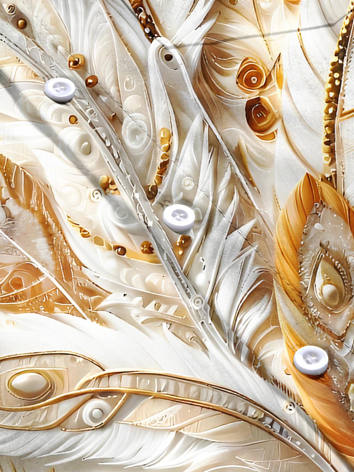 Feathers Men's Pocket Short Sleeve Shirts