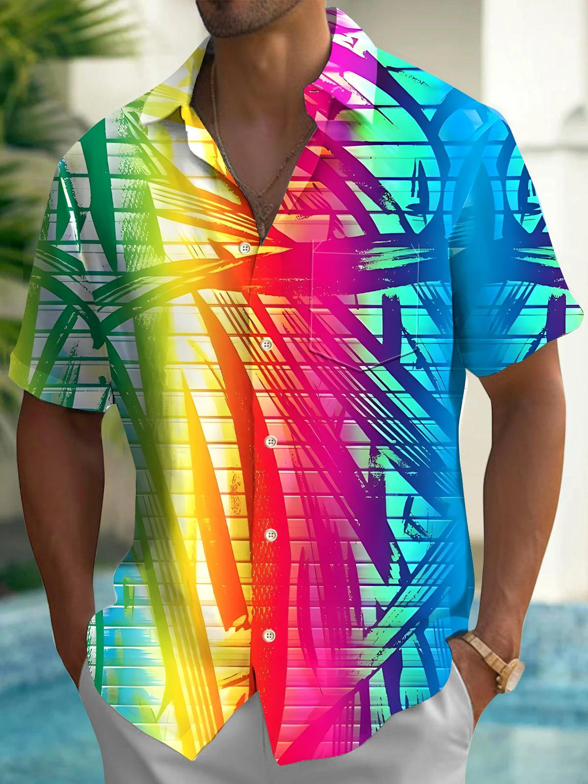 Leaf Men's Pocket Short Sleeve Shirts