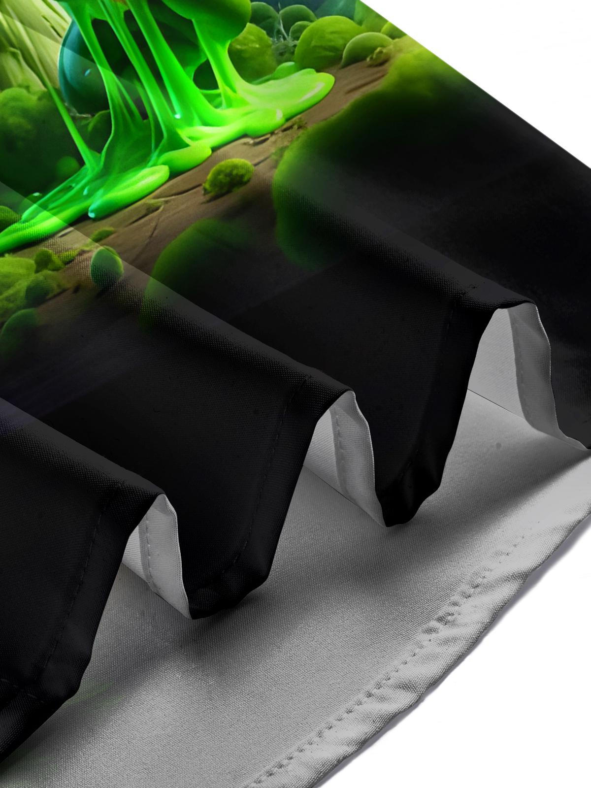 Mushroom Print Men's Pocket Short Sleeve Shirts