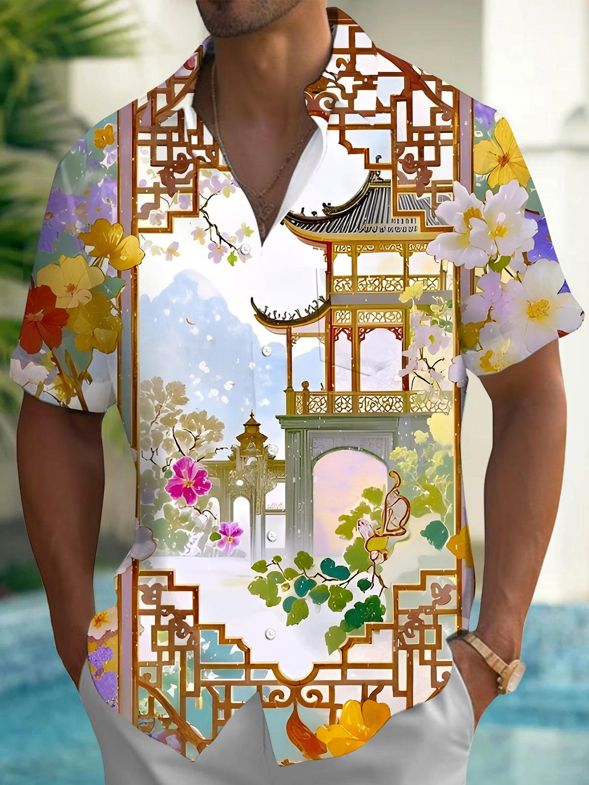 Courtyard Men's Pocket Short Sleeve Shirts