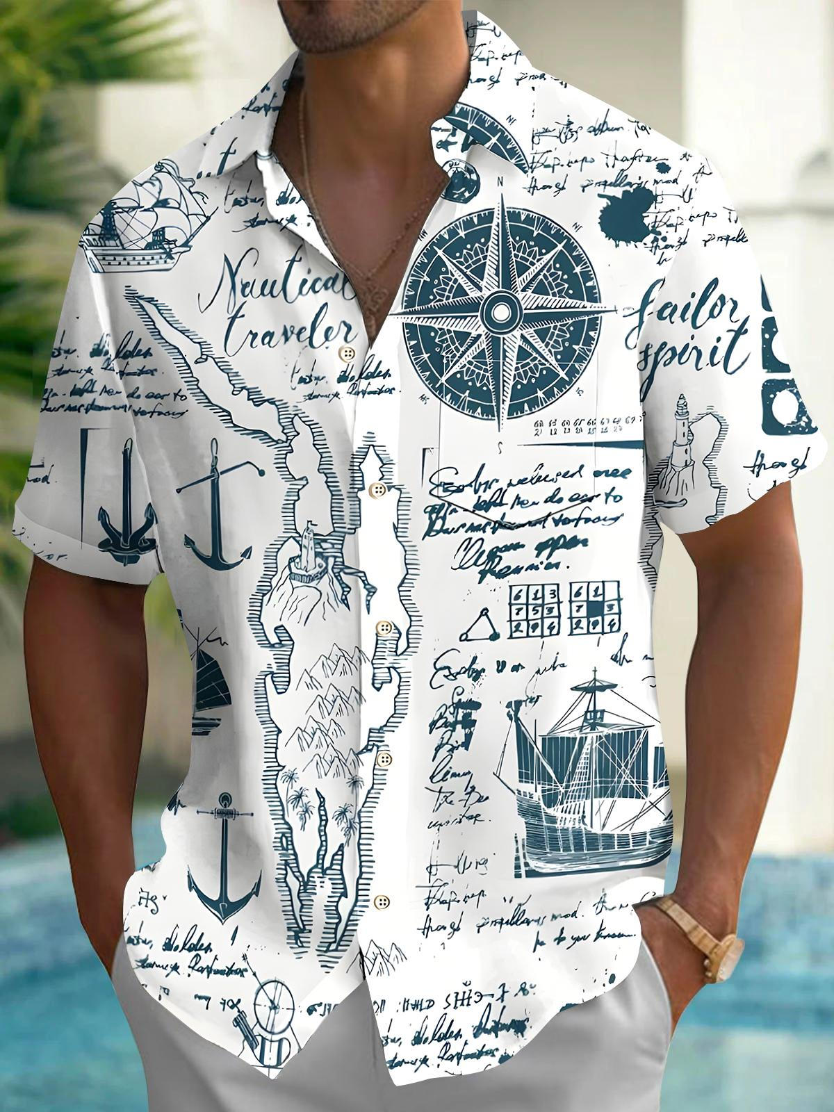 Boat Men's Pocket Short Sleeve Shirts