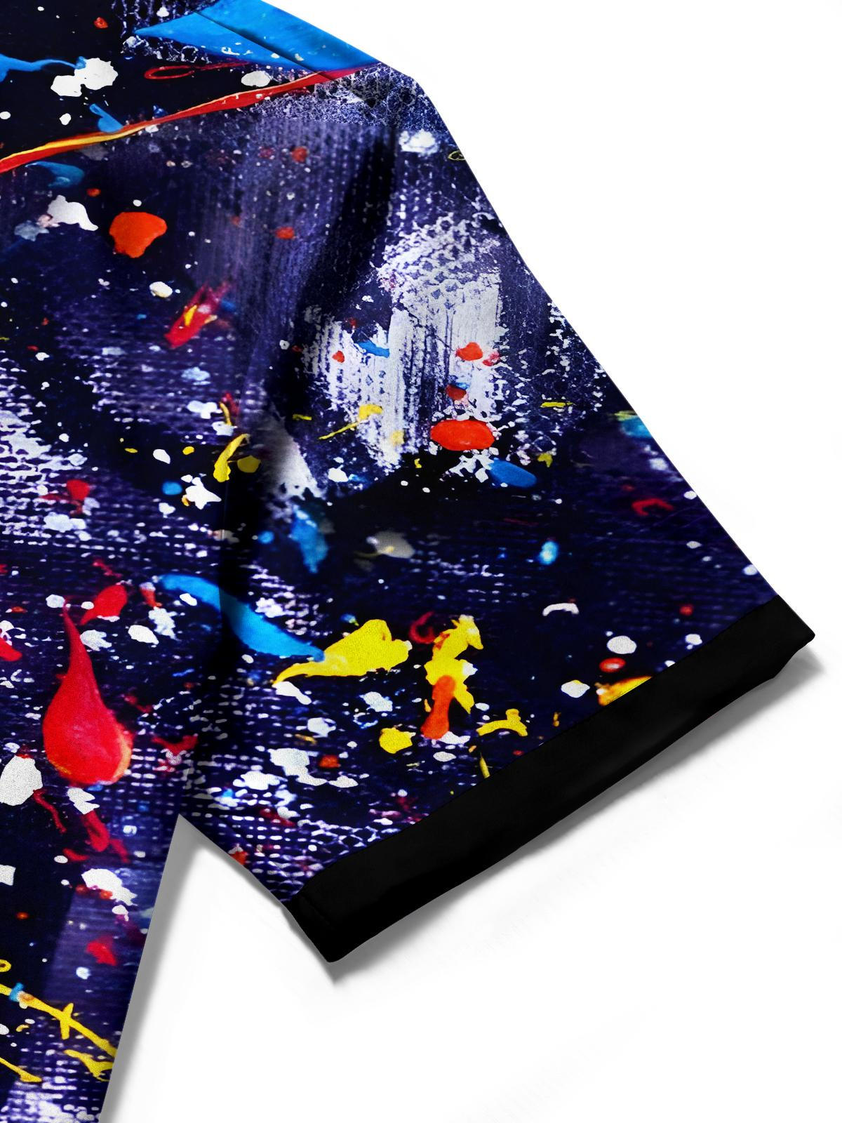 Tie Dye Men's Pocket Short Sleeve Shirts