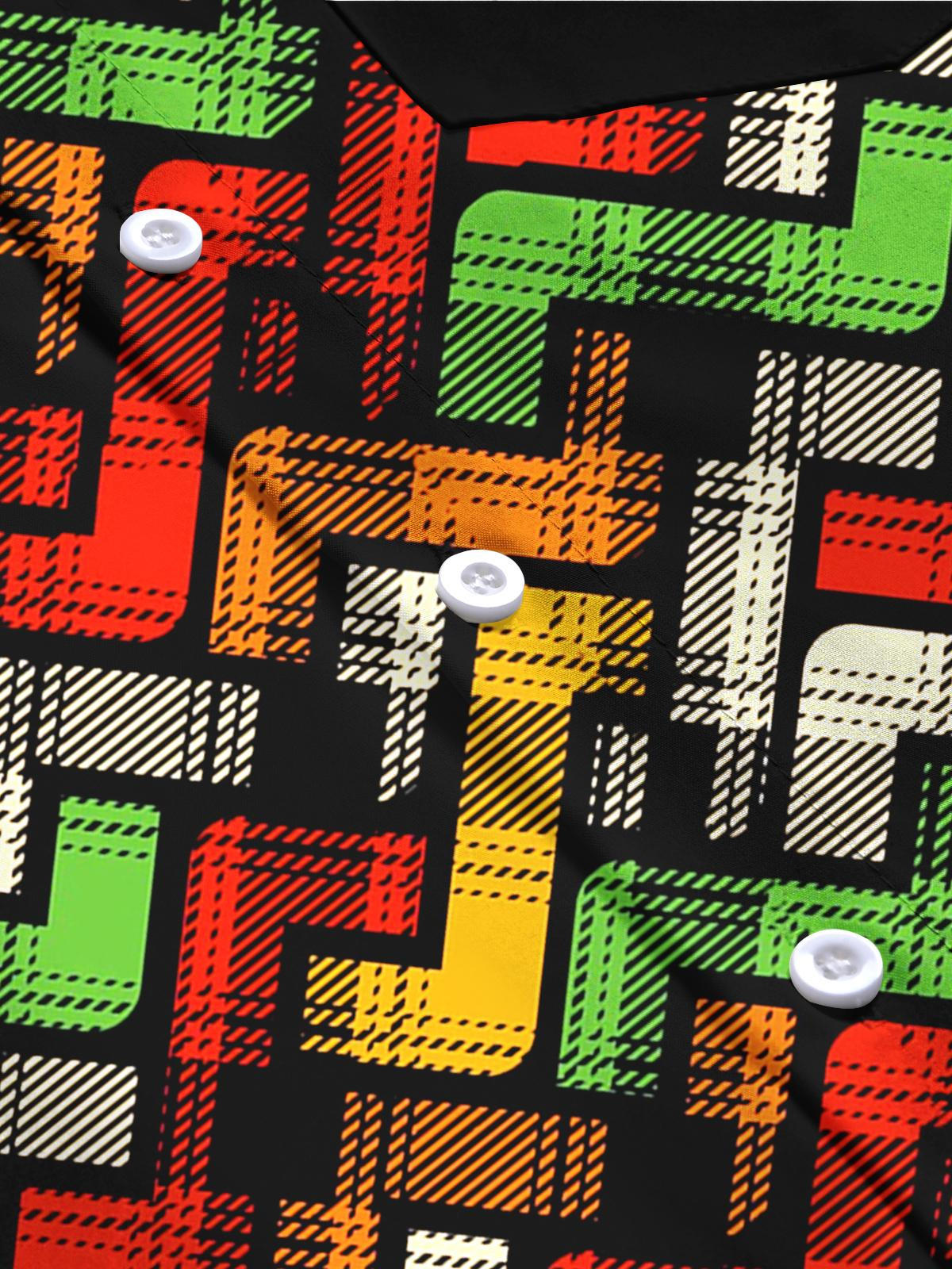 Geometry Men's Pocket Long Sleeve Shirts