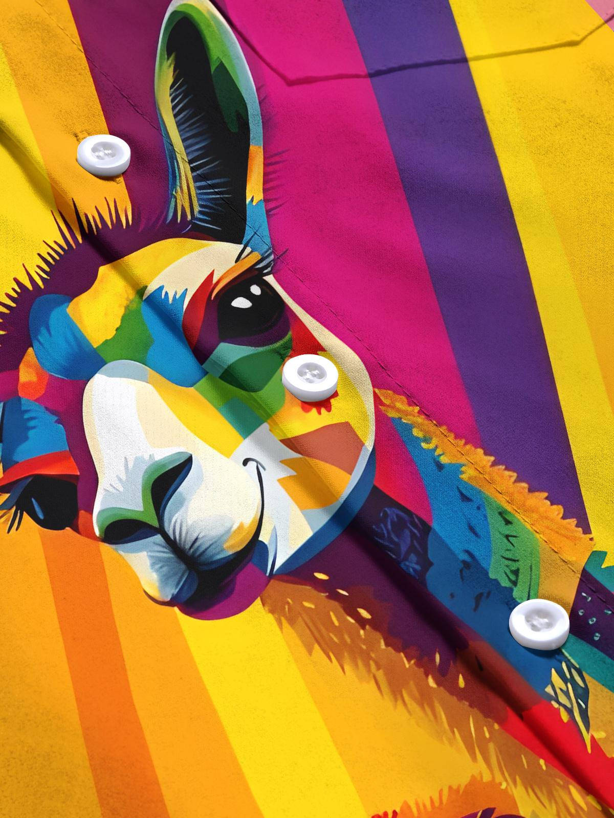 Alpaca Men's Pocket Short Sleeve Shirts