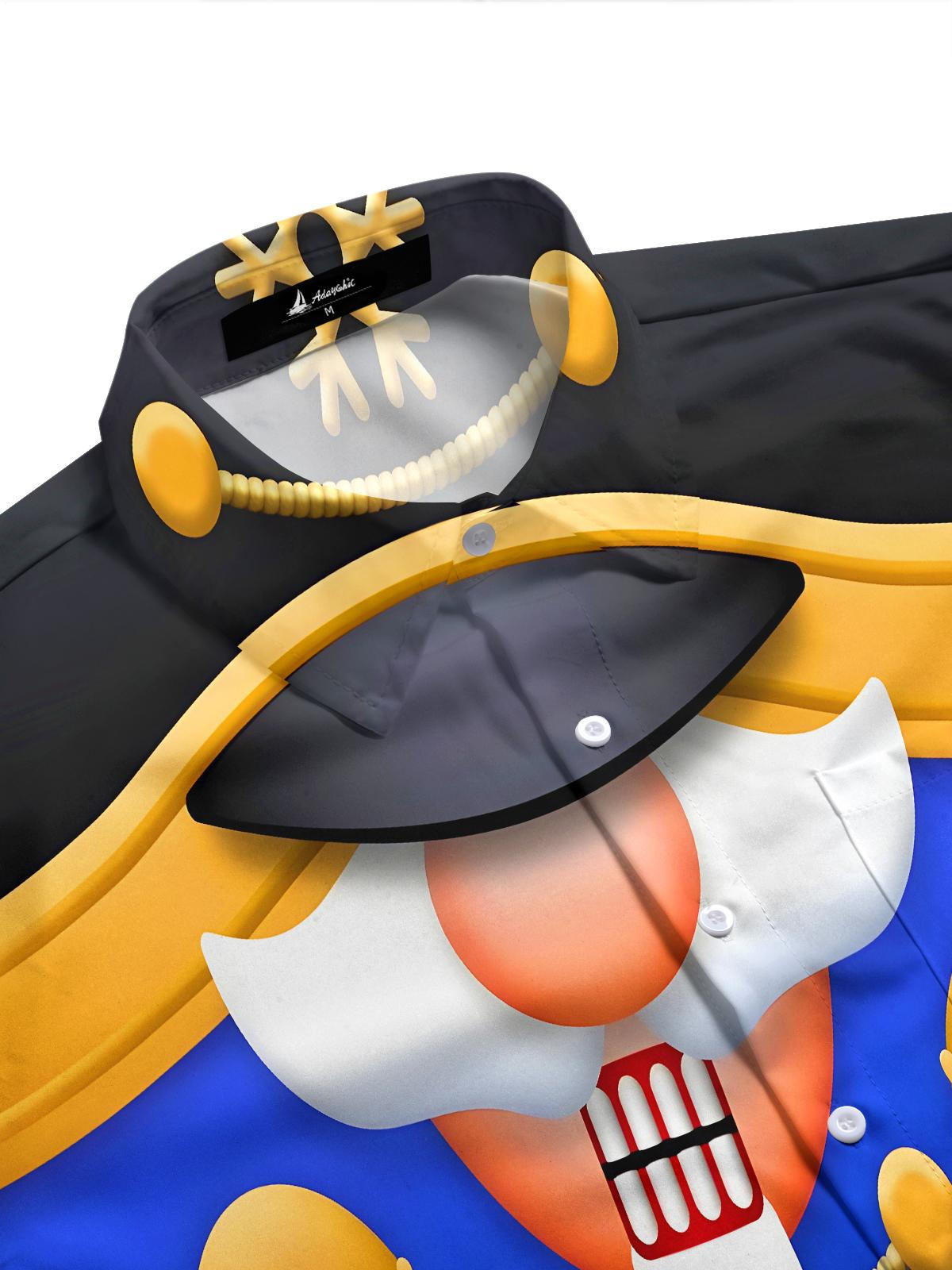 Fun Nutcracker Soldiers Men's Pocket Long Sleeve Shirts