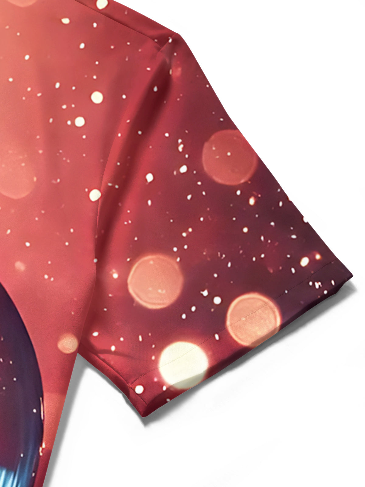 Rose Bulb Print Men's Pocket Short Sleeve Shirts