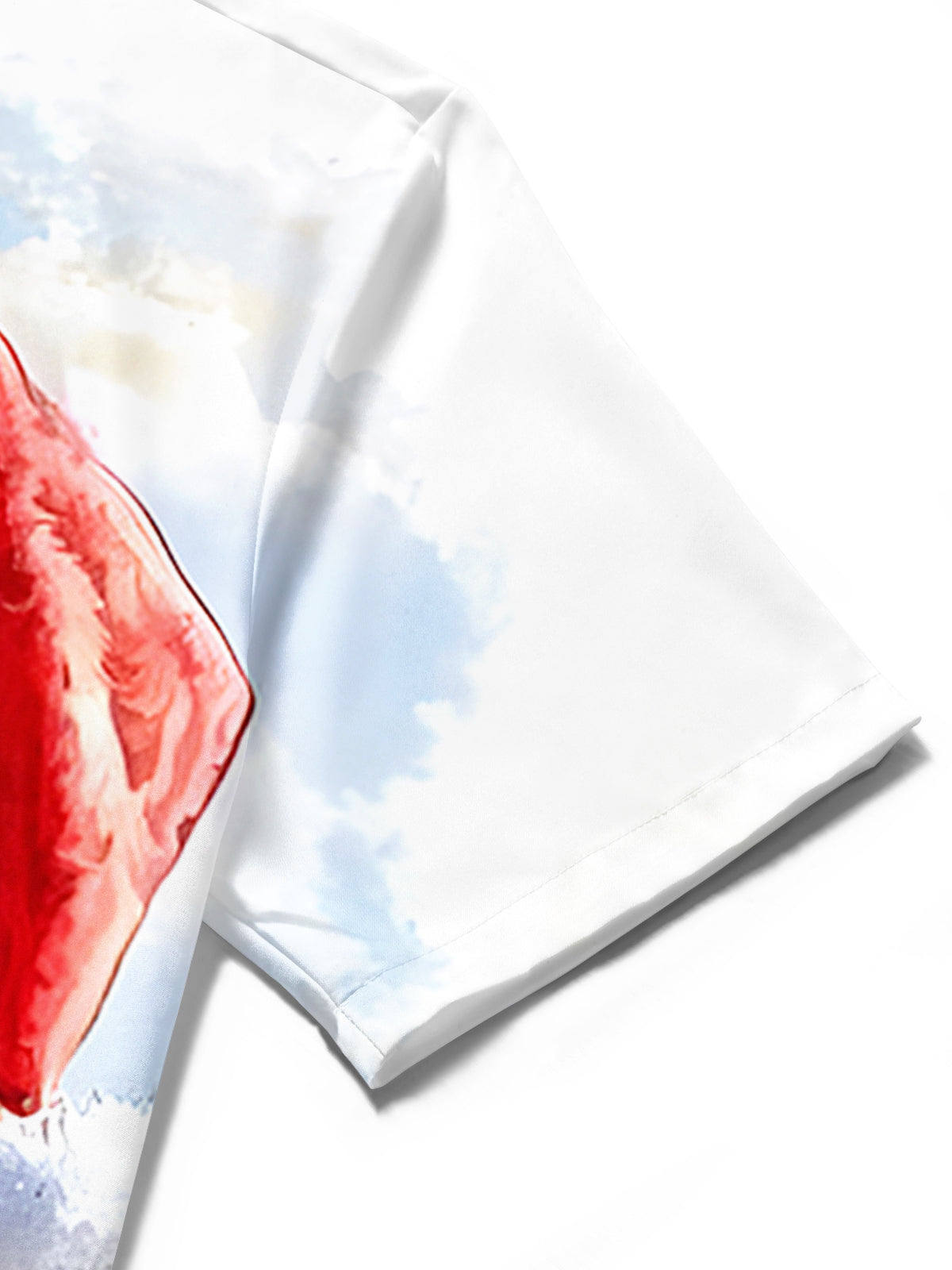 Hawaiian Santa Claus Men's Pocket Short Sleeve Shirts