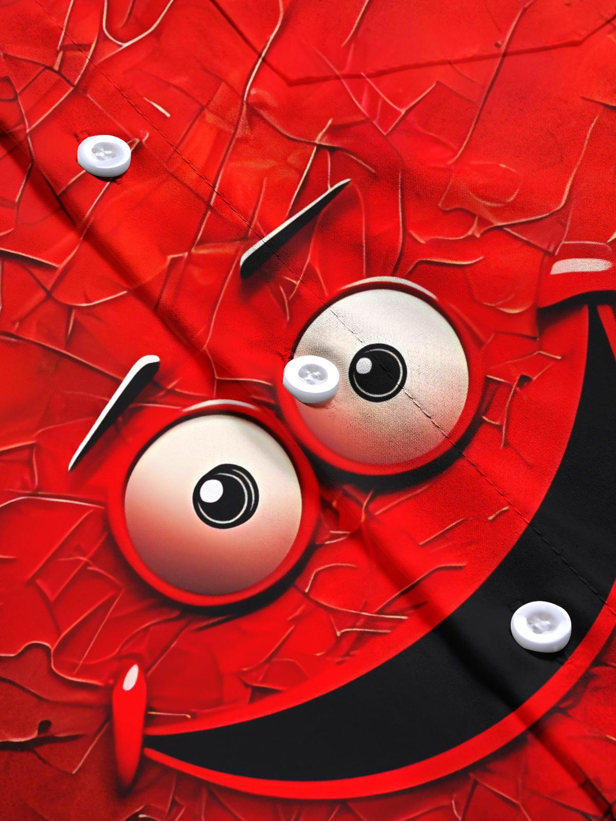 Fun Print Men's Pocket Short Sleeve Shirts