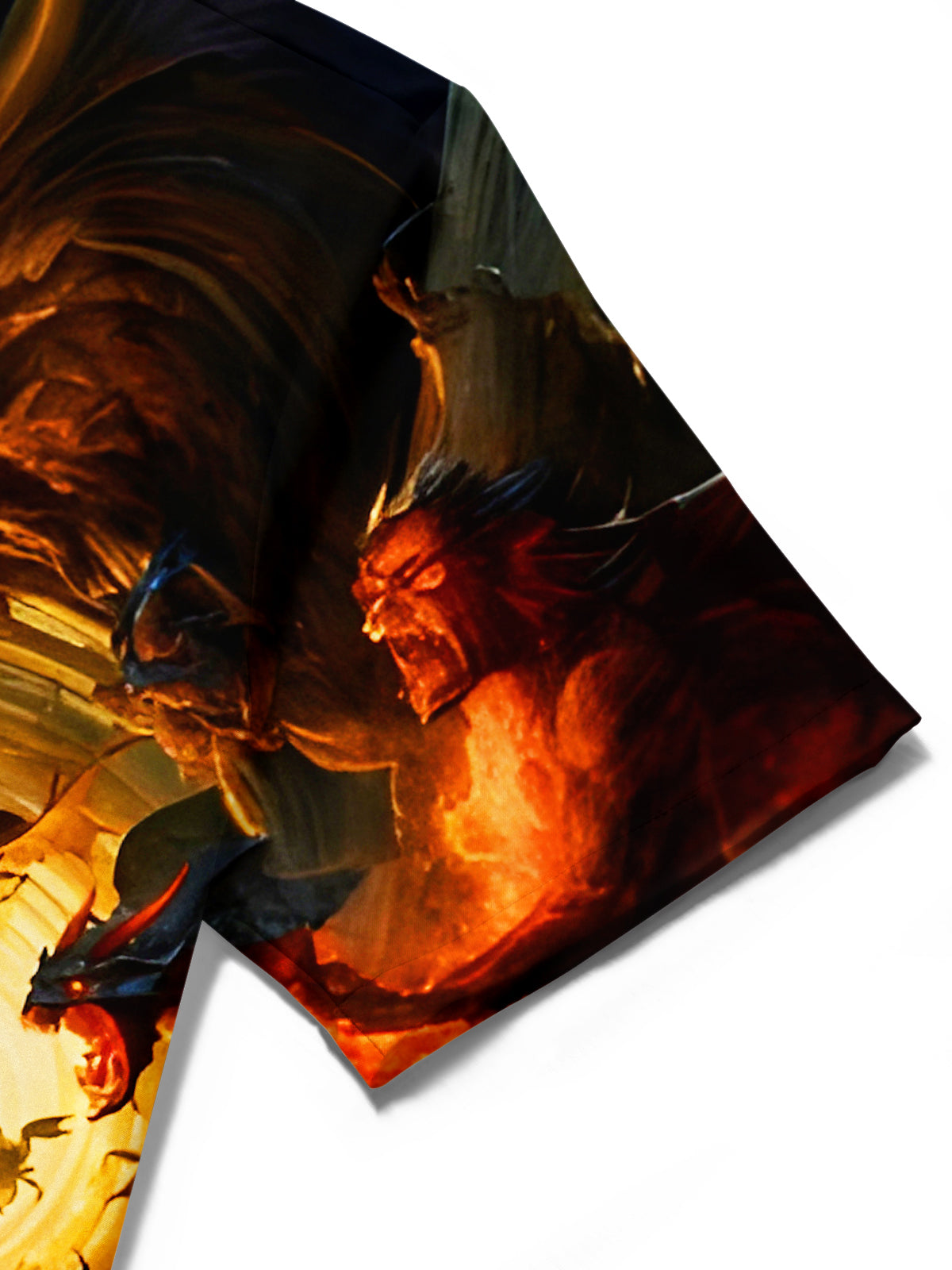 Dark Demon Realm Entrance Men's Pocket Short Sleeve Shirts