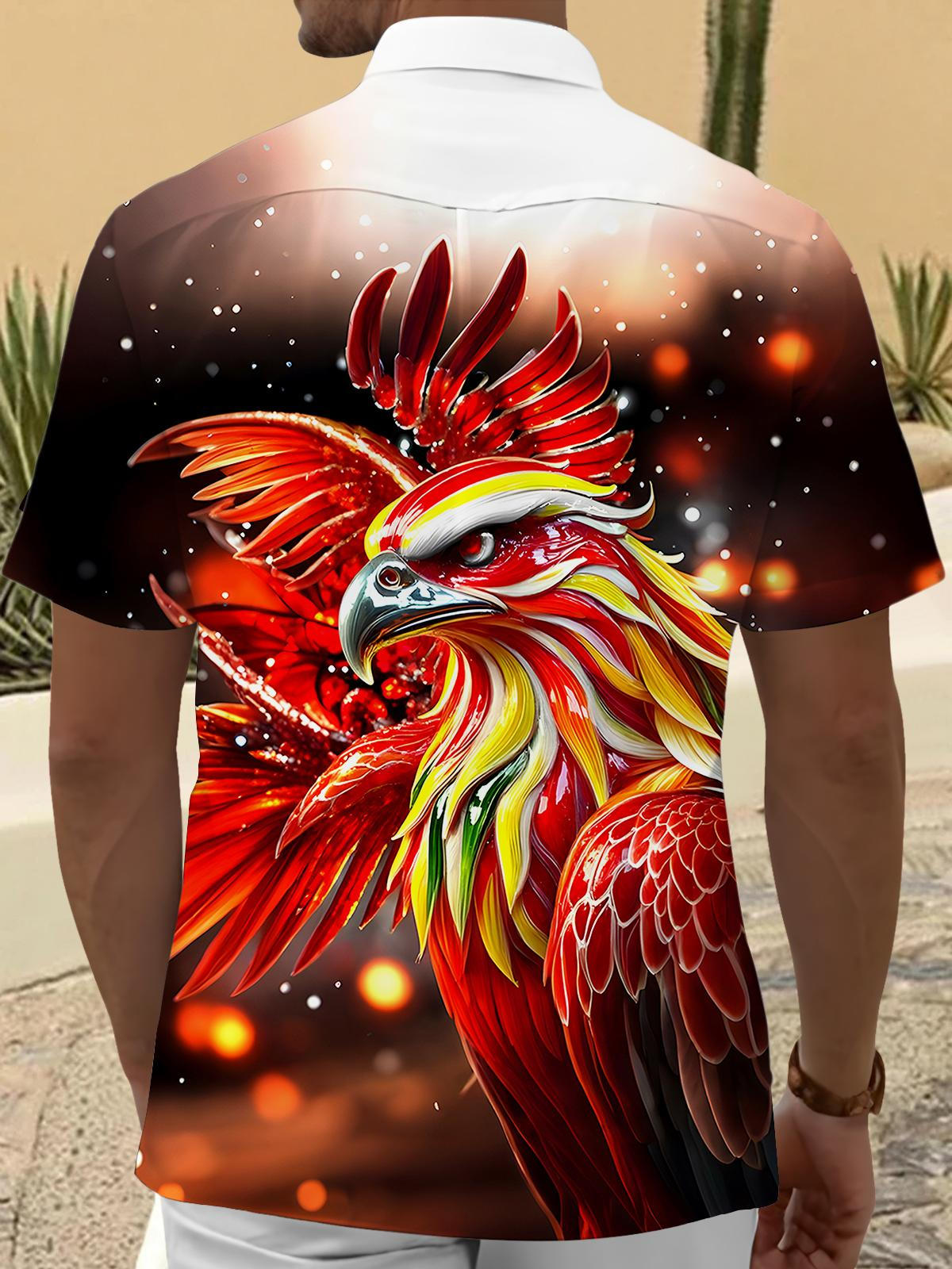 Animal Eagle Men's Pocket Short Sleeve Shirts