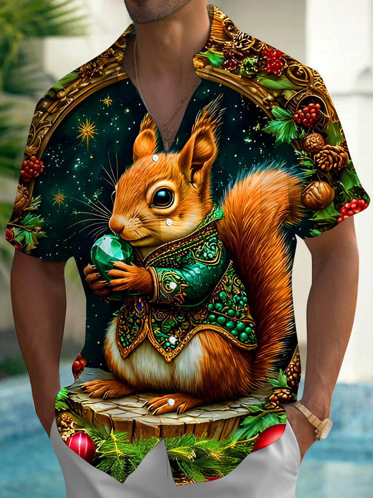 Squirrel Nut Gems Men's Pocket Short Sleeve Shirts