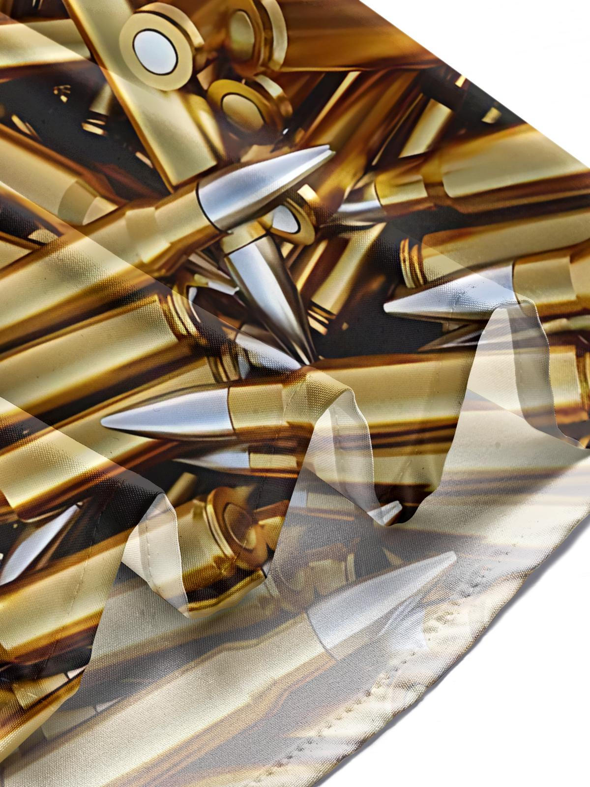 Bullet Print Men's Pocket Short Sleeve Shirts