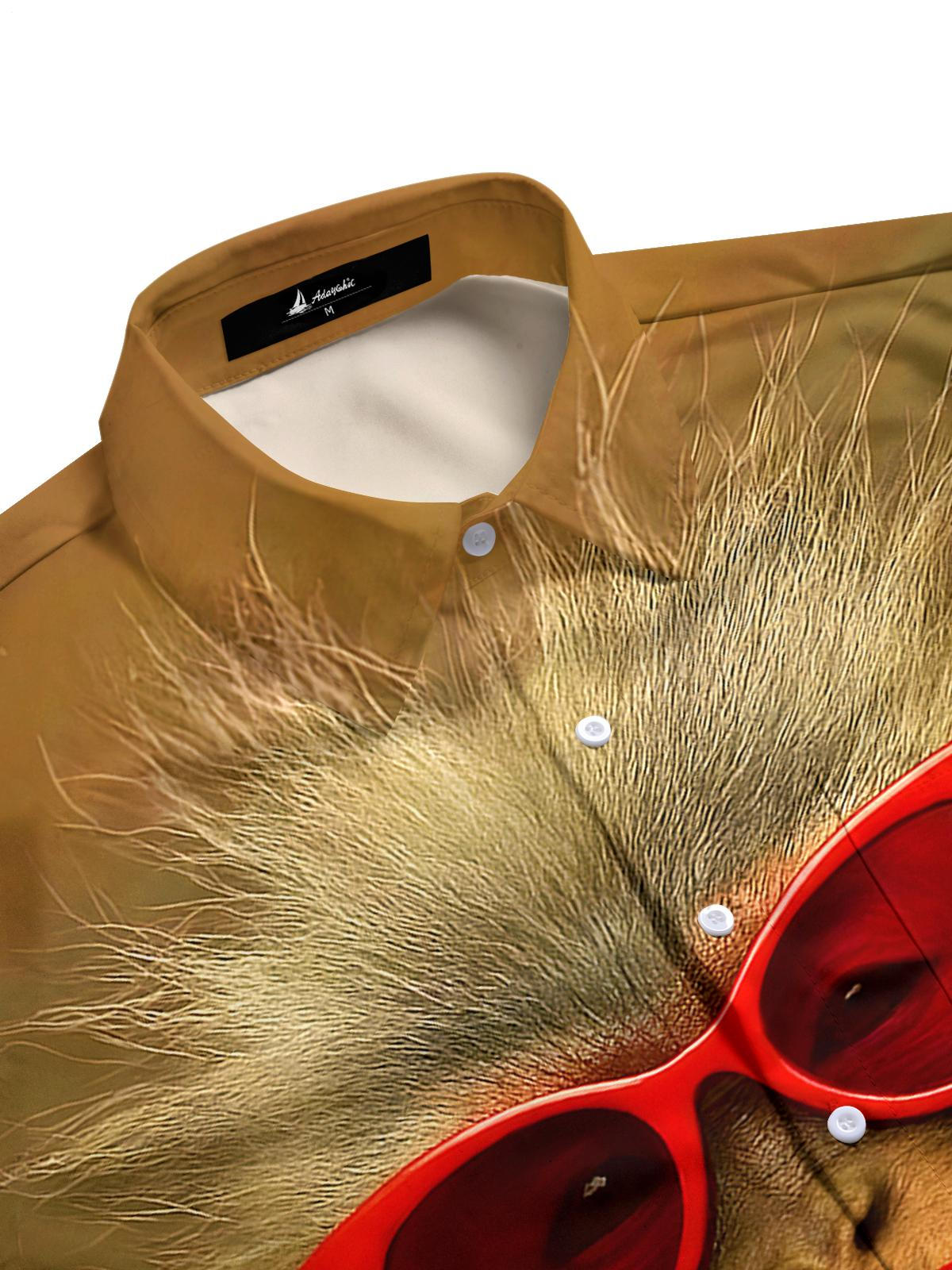 Monkey Men's Pocket Short Sleeve Shirts