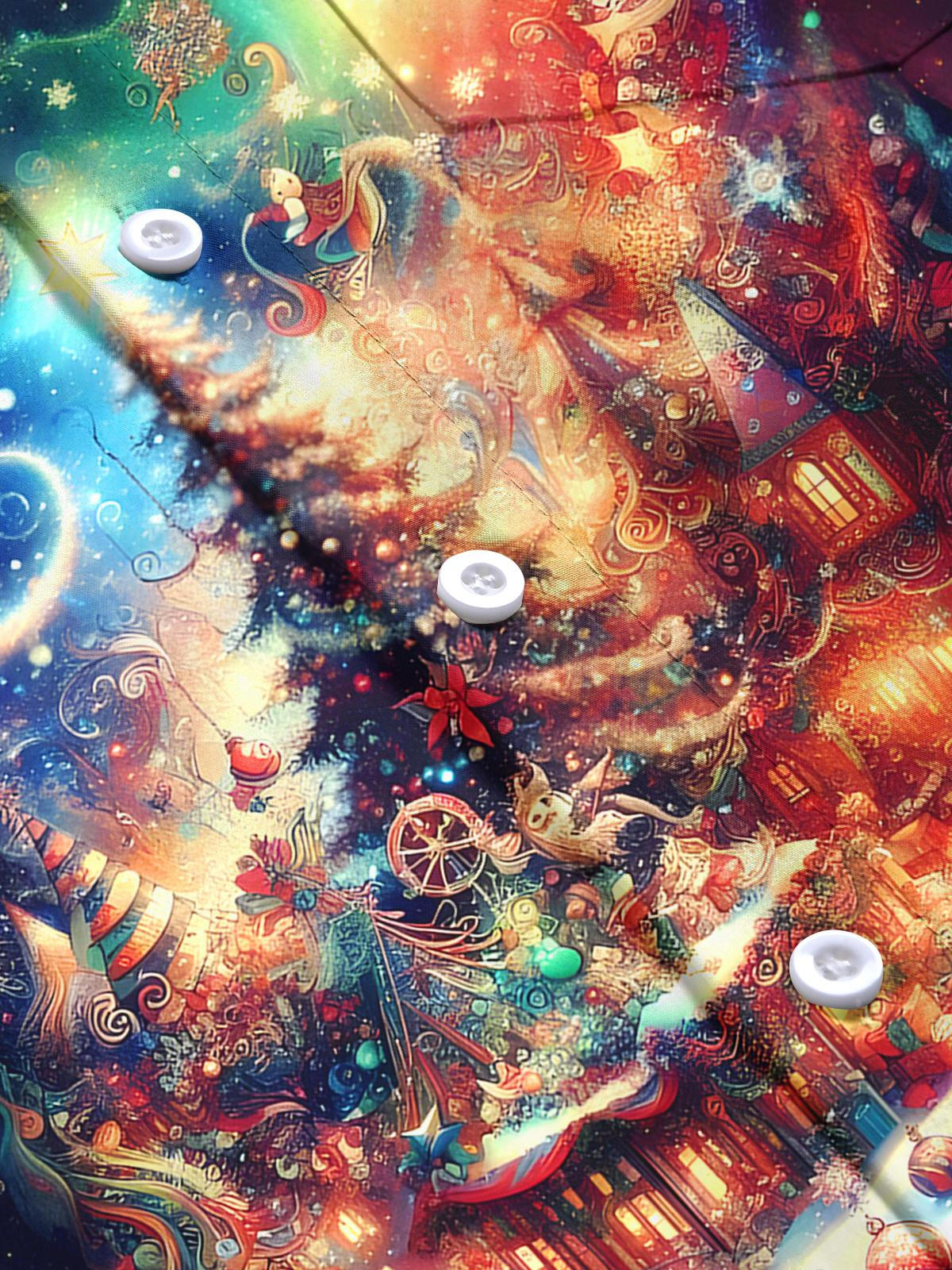 Christmas Men's Pocket Long Sleeve Shirts