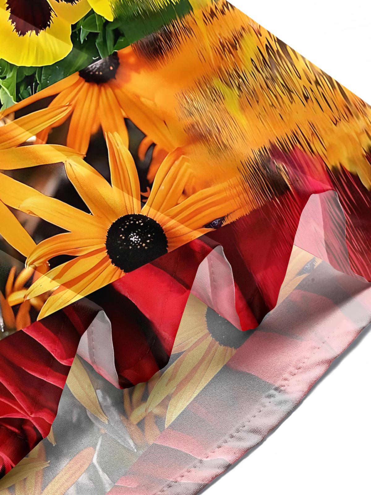 Floral Print Men's Pocket Short Sleeve Shirts