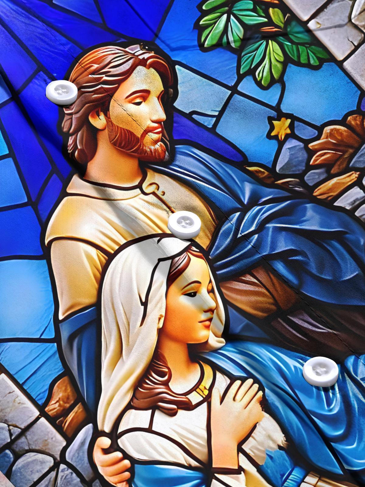 Jesus Art Print Men's Pocket Short Sleeve Shirts