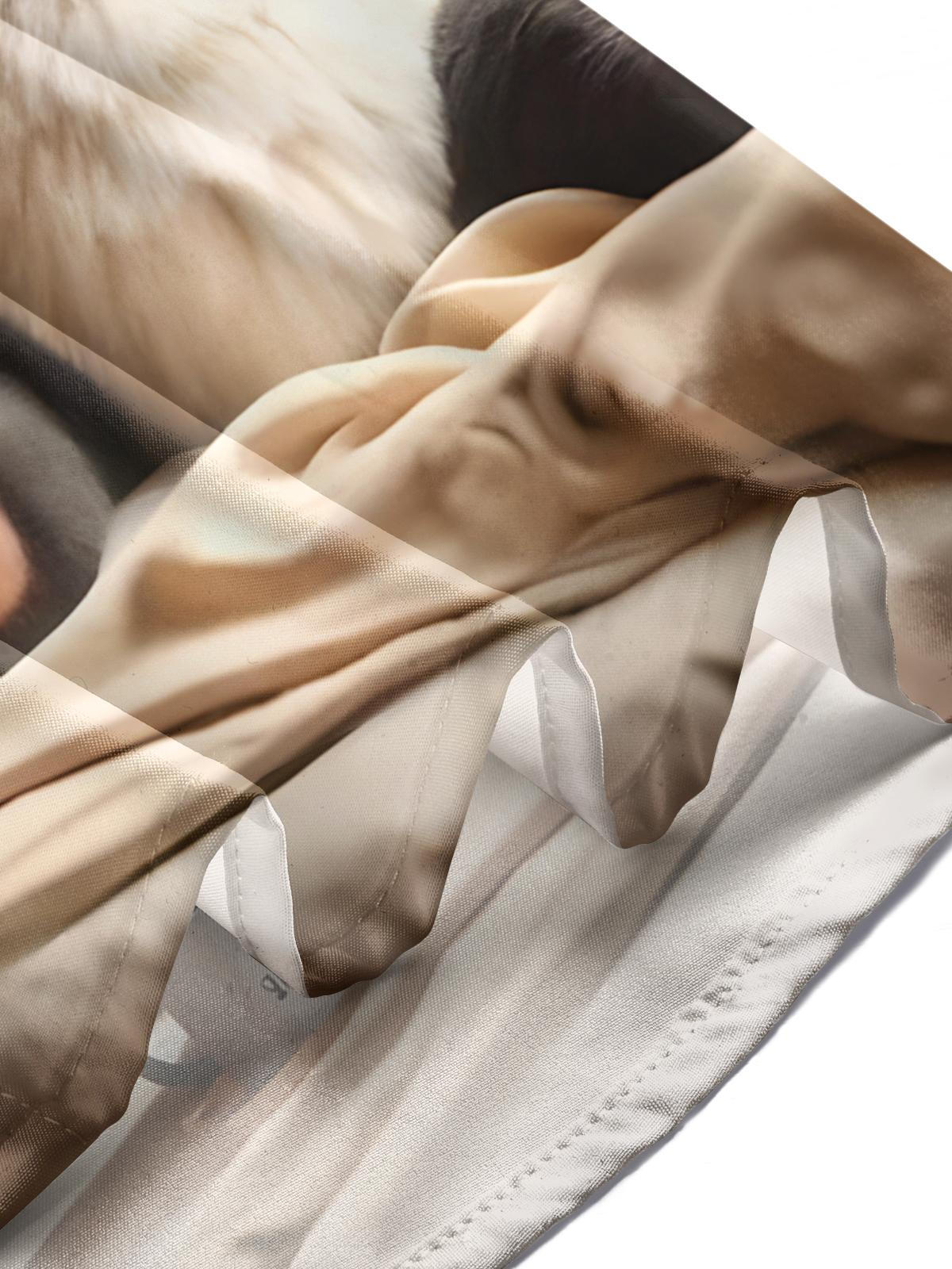 Panda Print Men's Pocket Short Sleeve Shirts