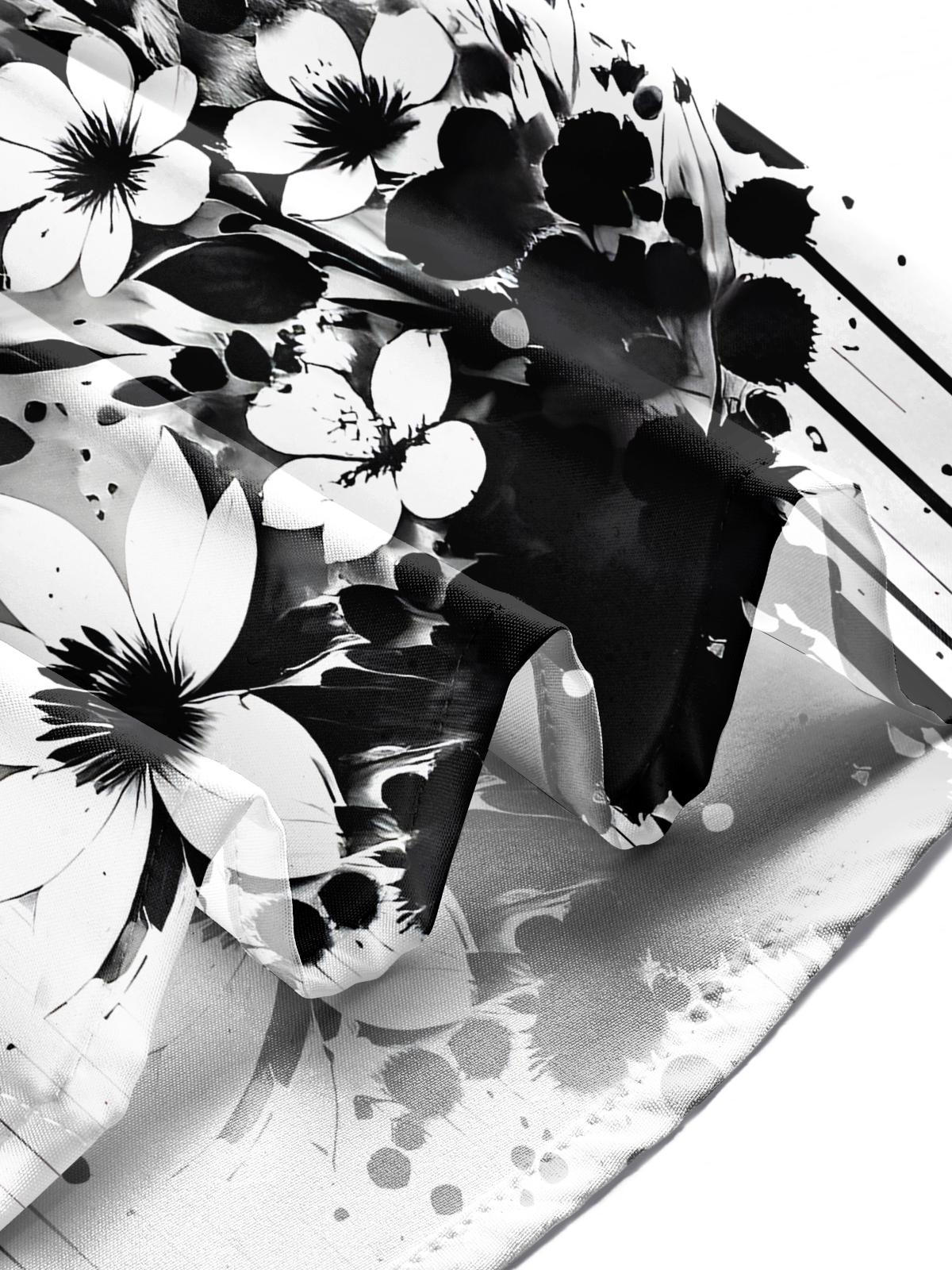 Floral Men's Pocket Short Sleeve Shirts