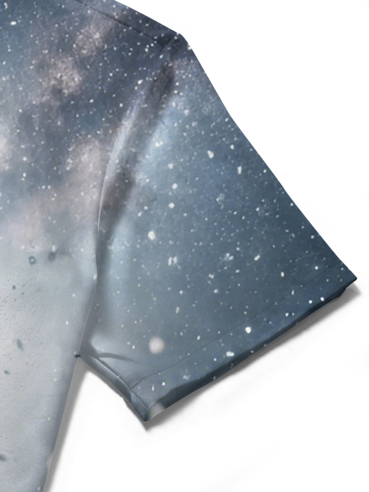 Winter Snow Eiffel Tower Print Men's Pocket Short Sleeve Shirts