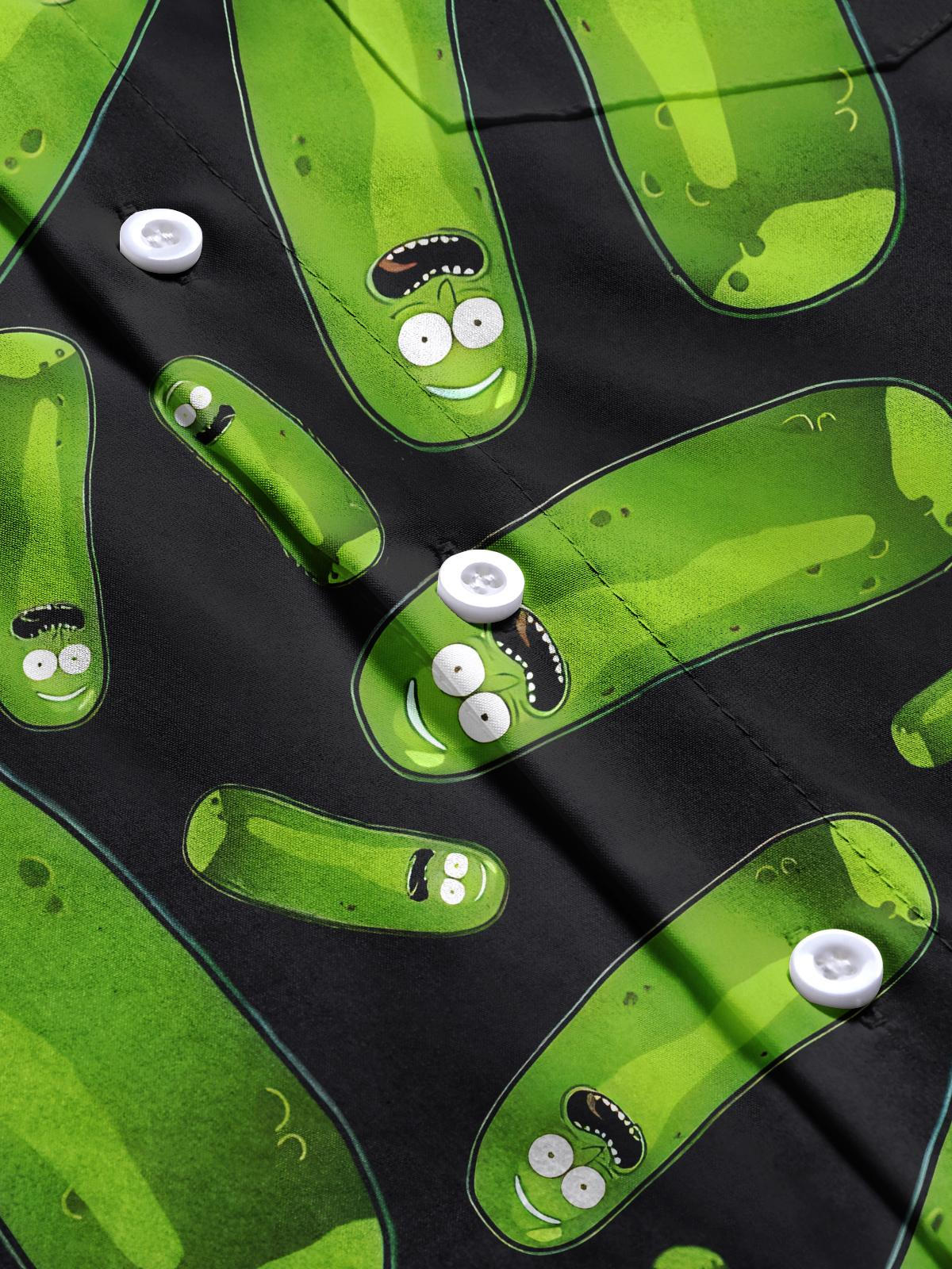 Cucumber Men's Pocket Short Sleeve Shirts