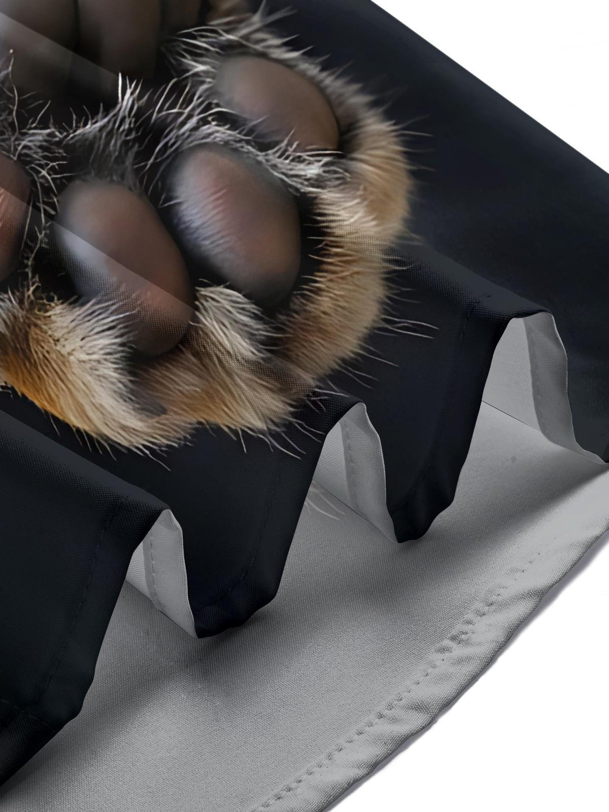 Animal Paw Print Men's Pocket Short Sleeve Shirts