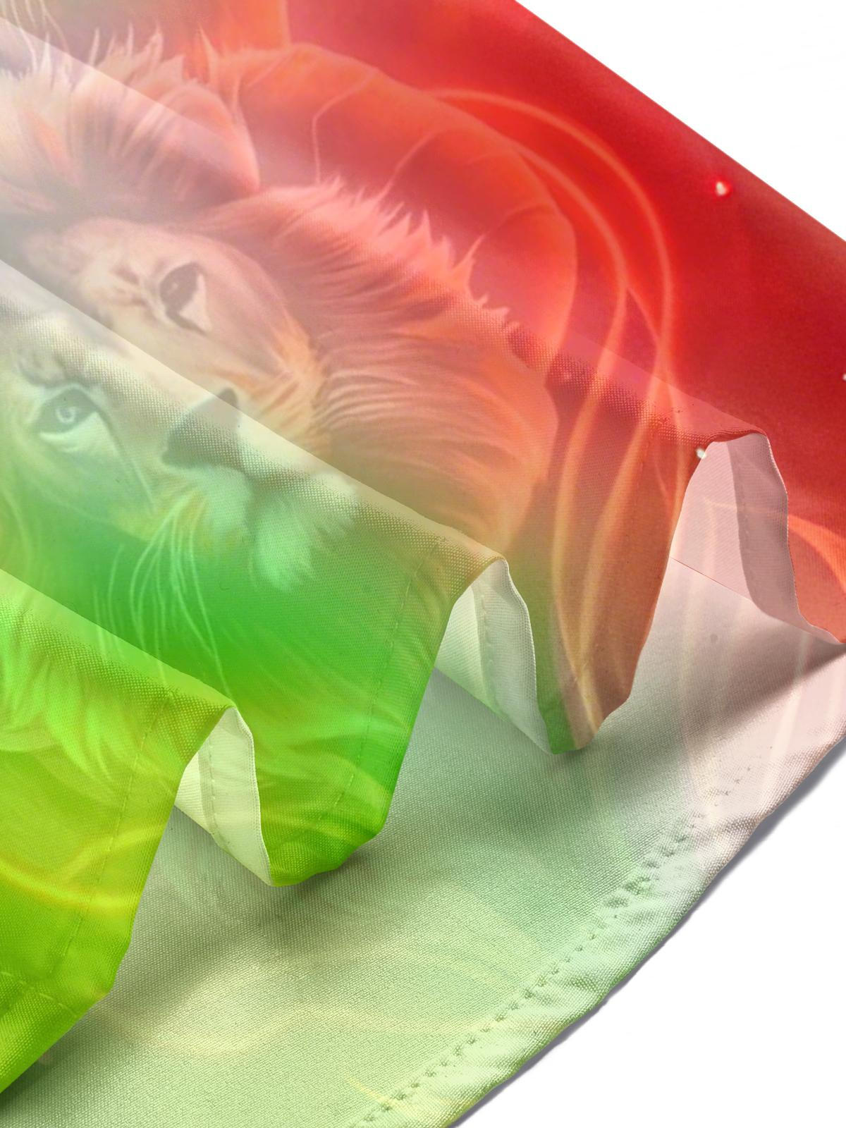 Animal Print Men's Pocket Short Sleeve Shirts