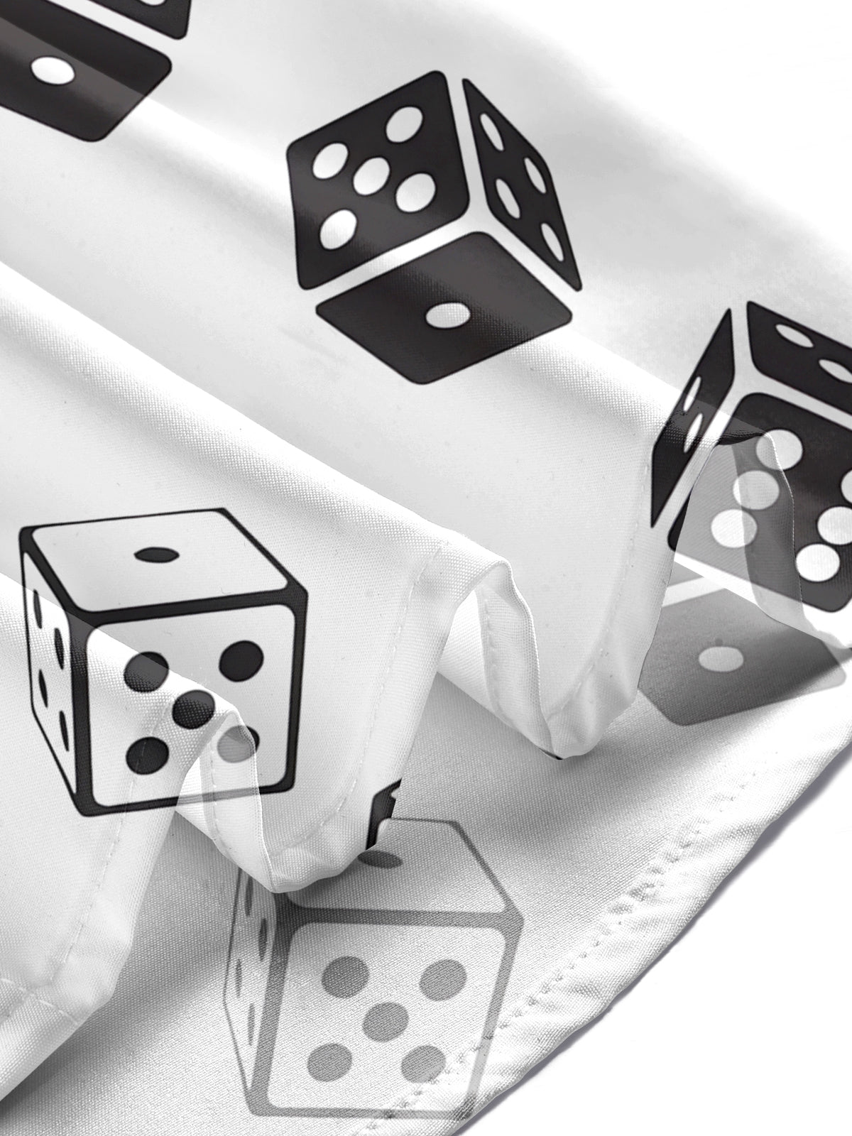 Dice Print Men's Pocket Short Sleeve Shirts