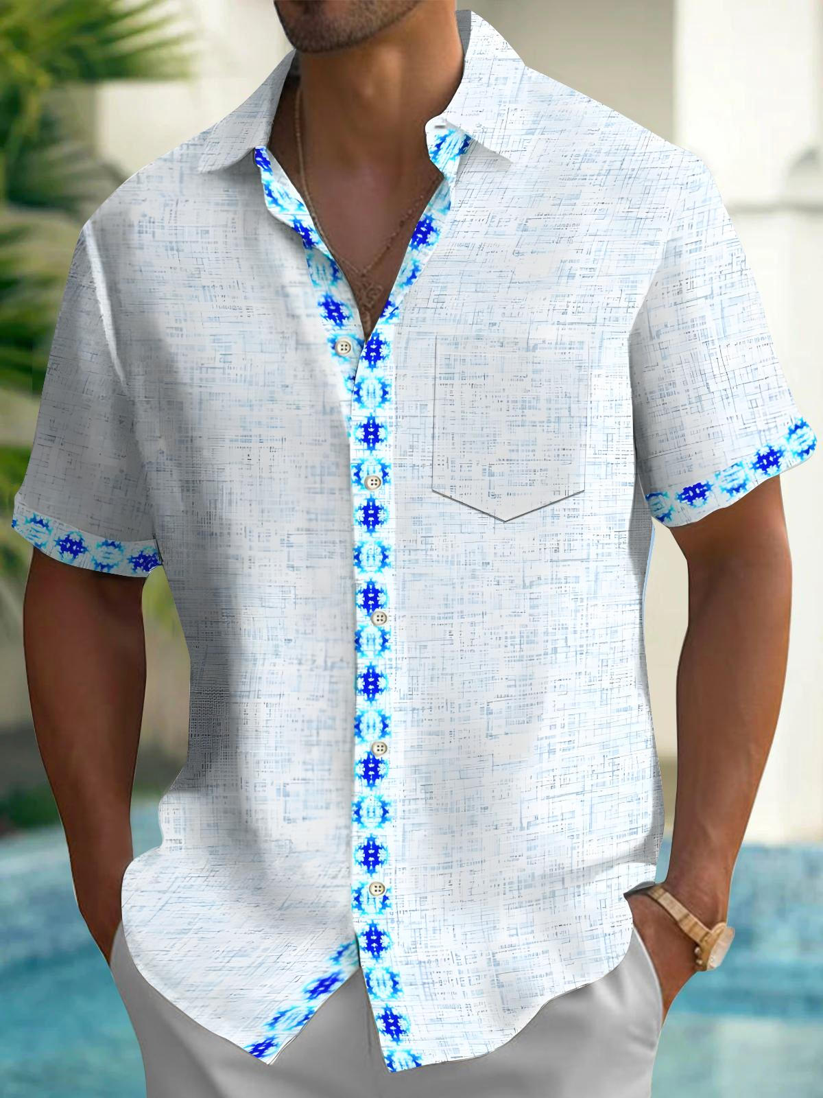 Men's Pocket Short Sleeve Shirts