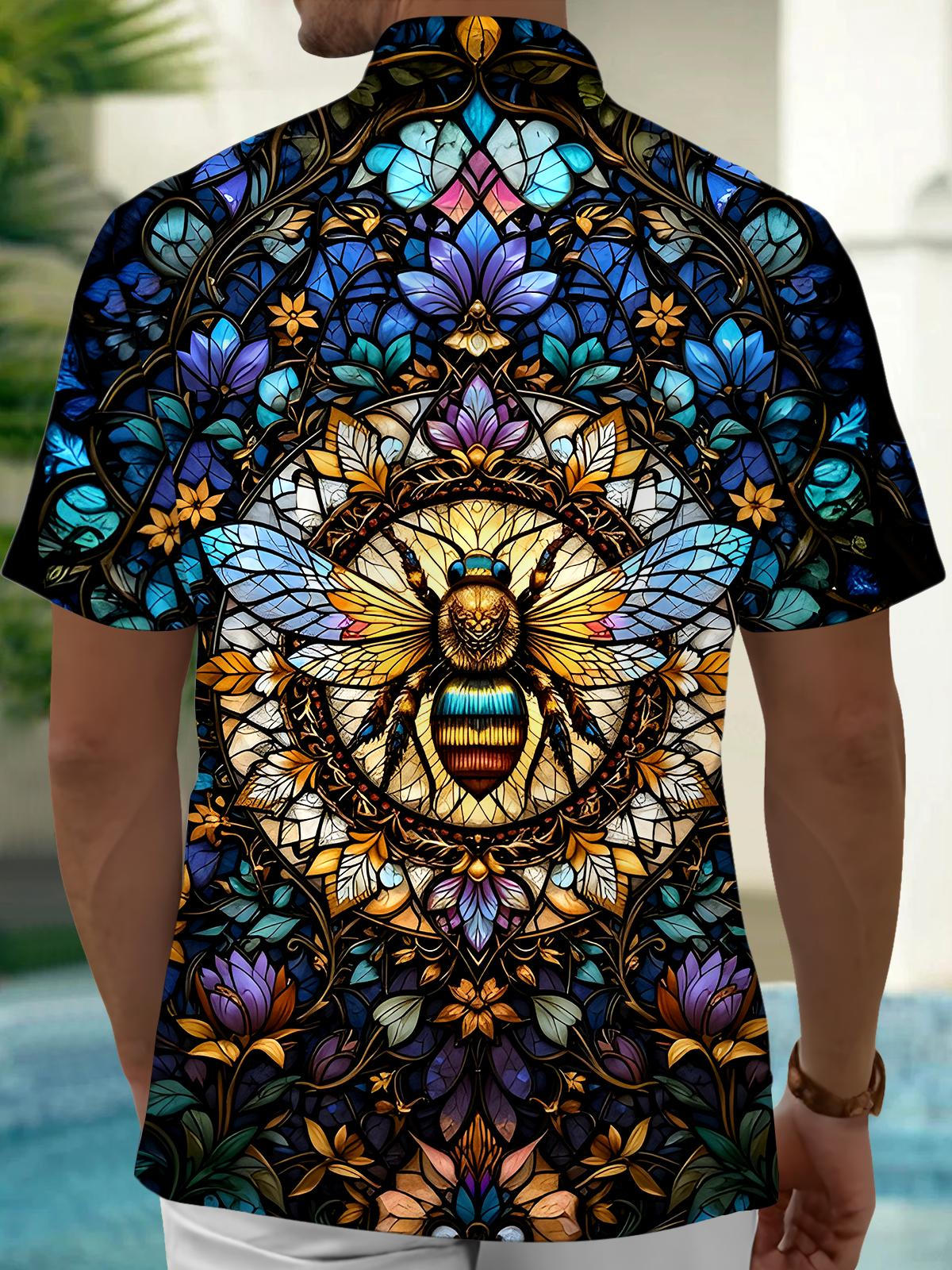 Bee Men's Pocket Short Sleeve Shirts