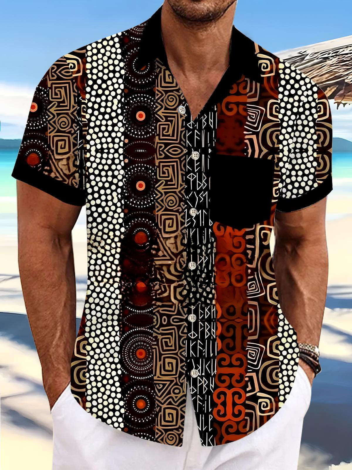 Vintage Men's Pocket Short Sleeve Shirts