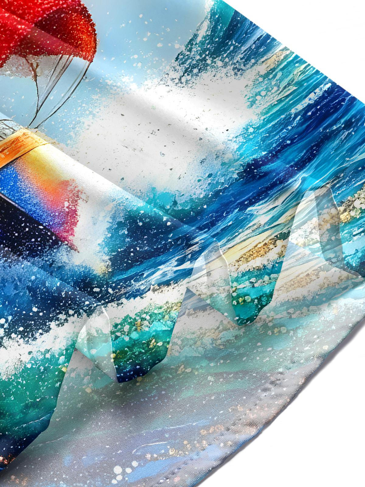 Sailing Boat Men's Pocket Short Sleeve Shirts