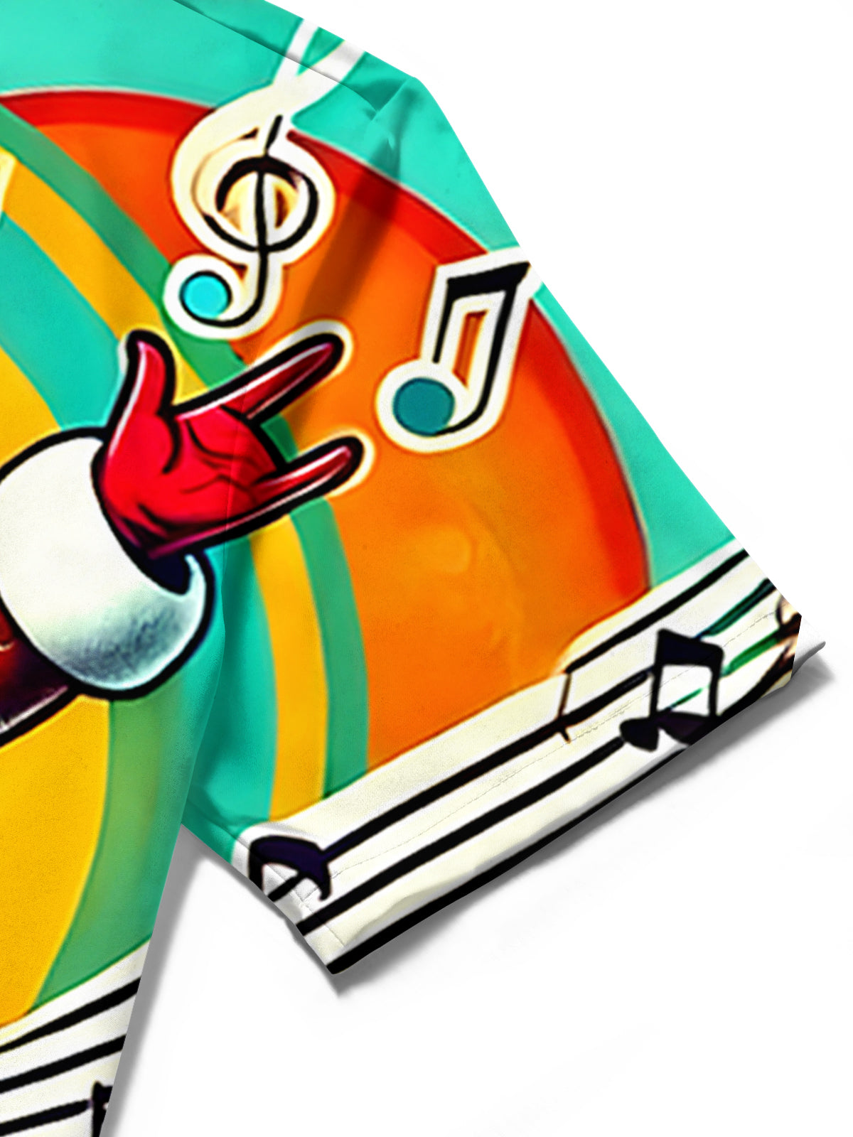 Santa Claus Sing Men's Pocket Short Sleeve Shirts