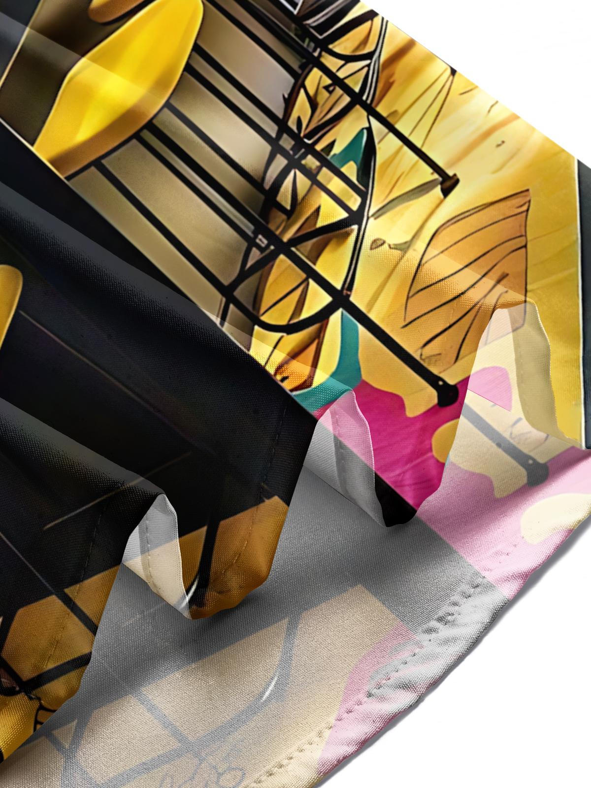 Kitchen Art Print Men's Pocket Short Sleeve Shirts