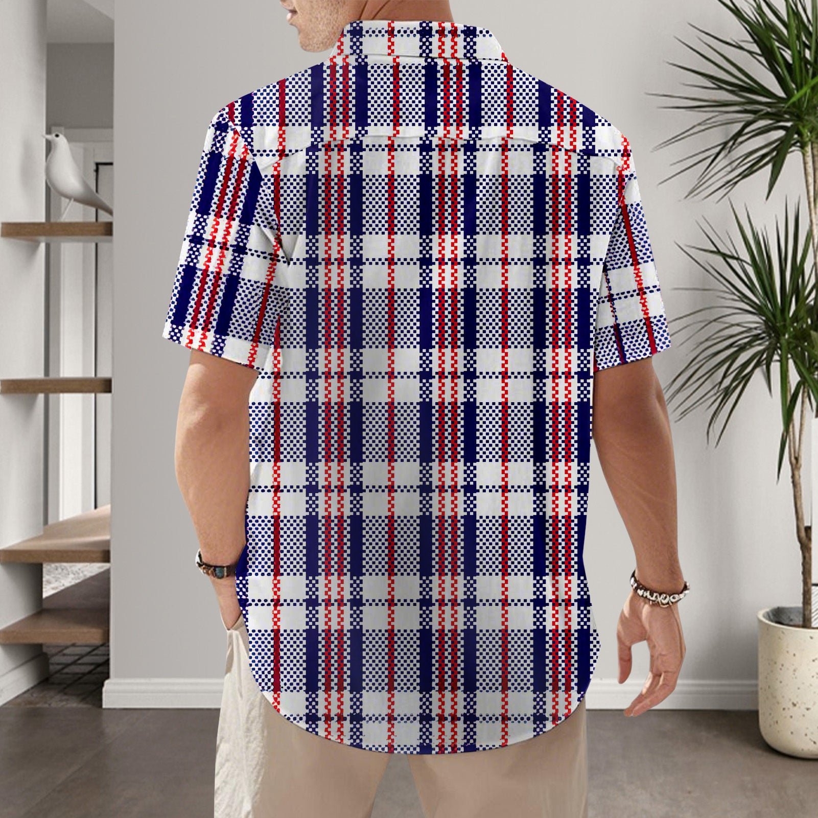 Patriotic Button Down Shirts for Men US Flag Short Sleeve Stars and Stripes Shirts Fashion Tops for Travel noble