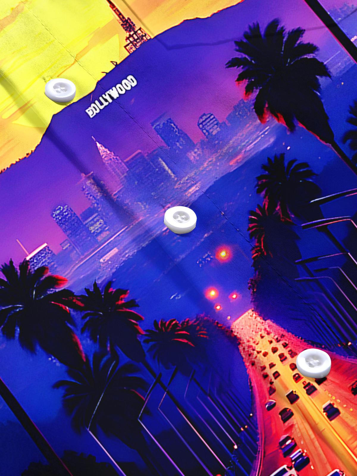 Hawaiian Hollywood Men's Pocket Short Sleeve Shirts