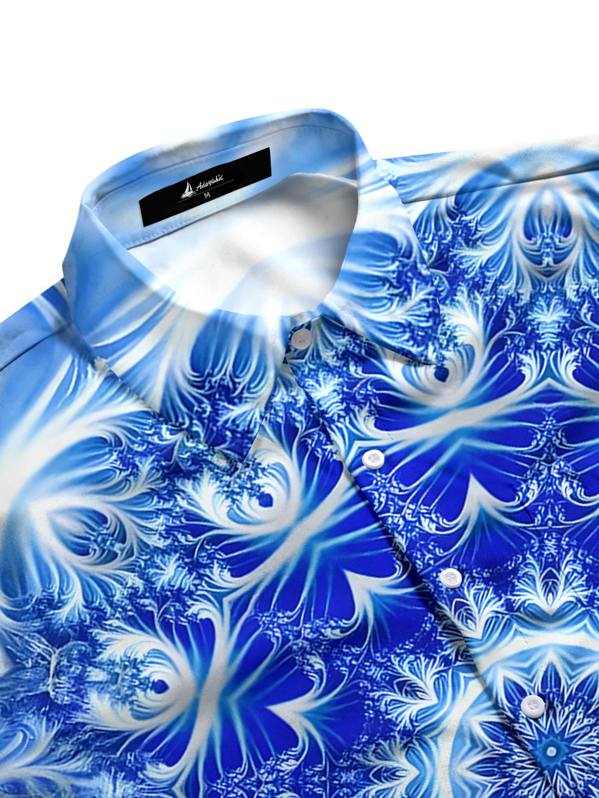 Abstract Men's Pocket Short Sleeve Shirts