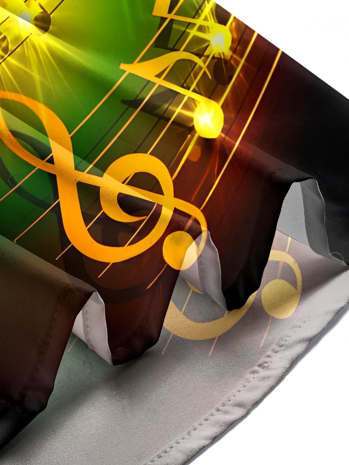 Musical Note Men's Pocket Short Sleeve Shirts