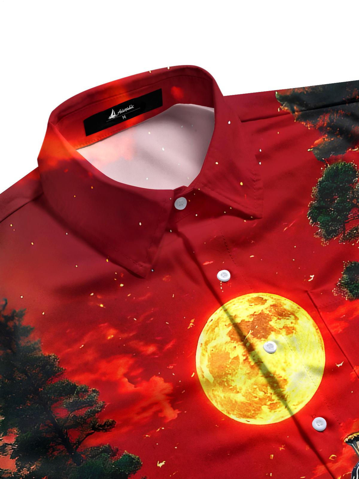 Peacock Men's Pocket Long Sleeve Shirts