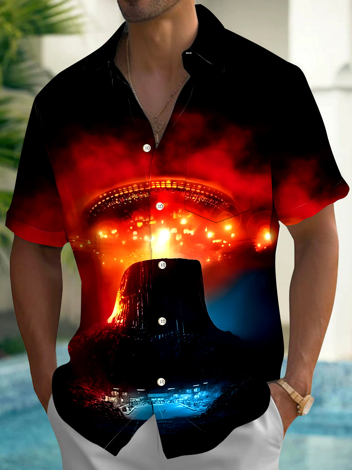 Volcano Men's Pocket Short Sleeve Shirts