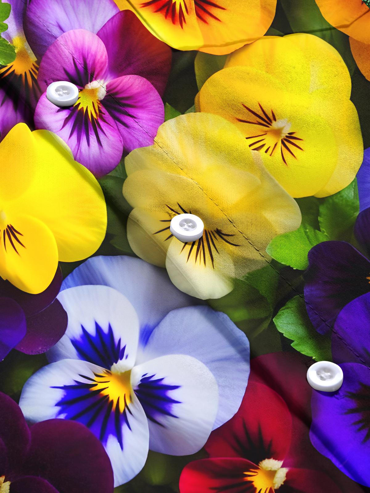 Floral Men's Pocket Short Sleeve Shirts