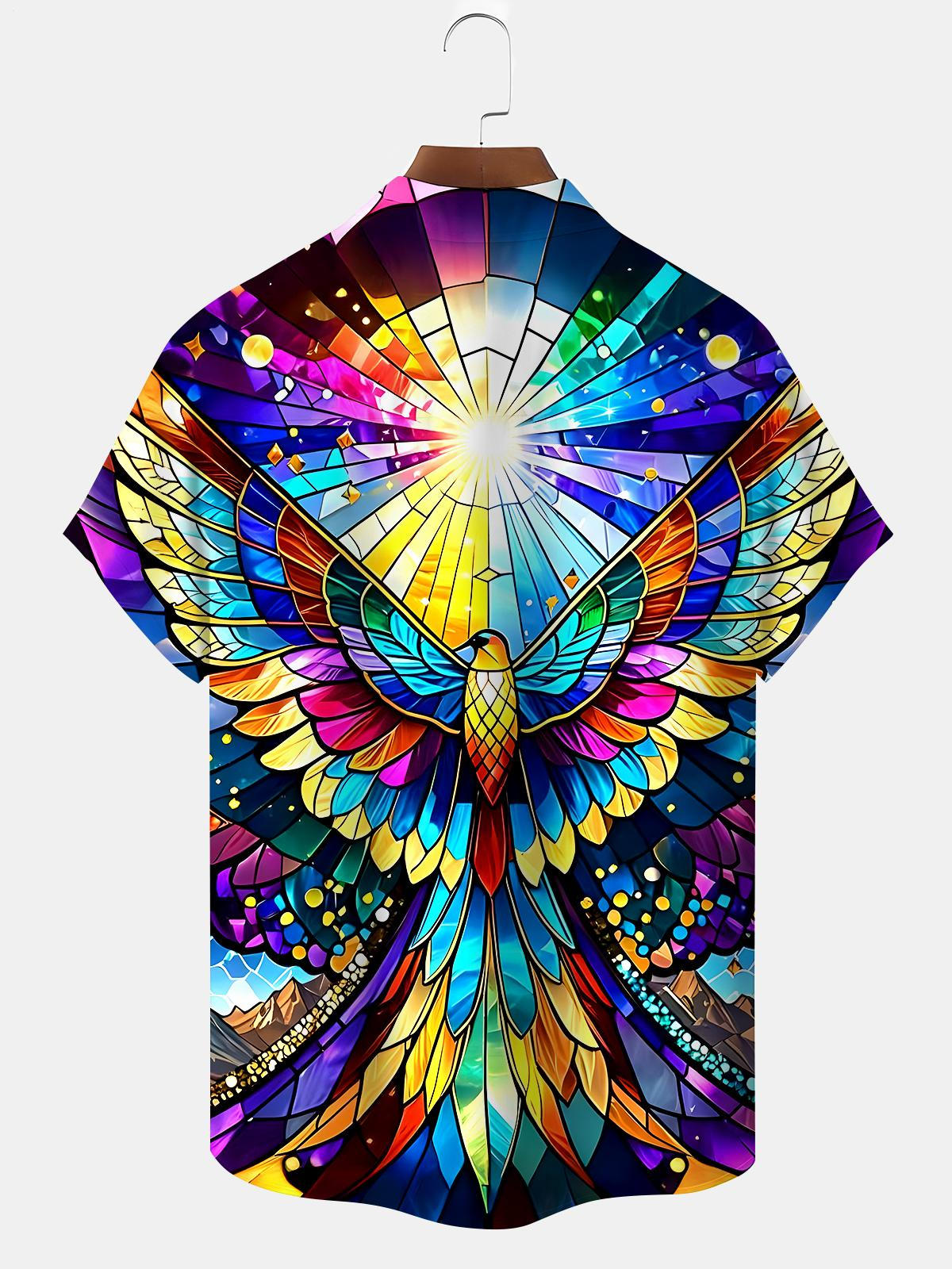 Bird Men's Pocket Short Sleeve Shirts