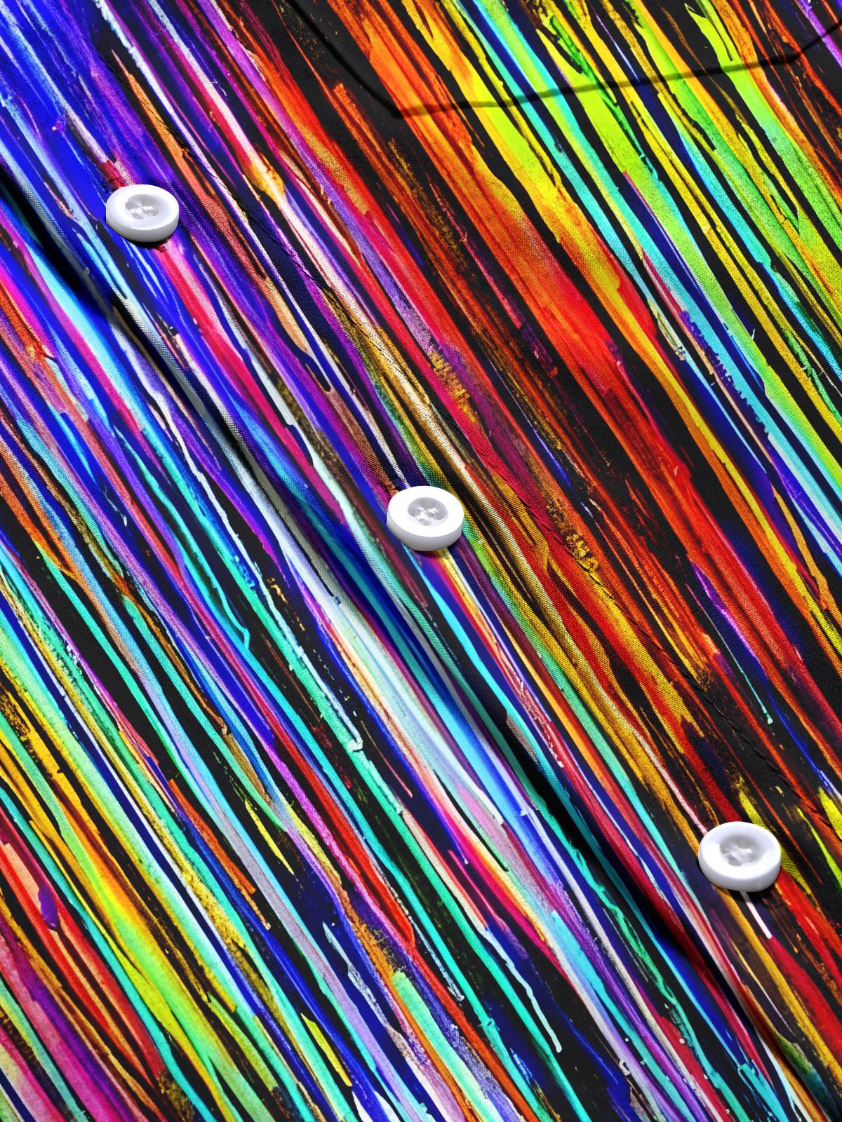 Tie Dye Men's Pocket Short Sleeve Shirts