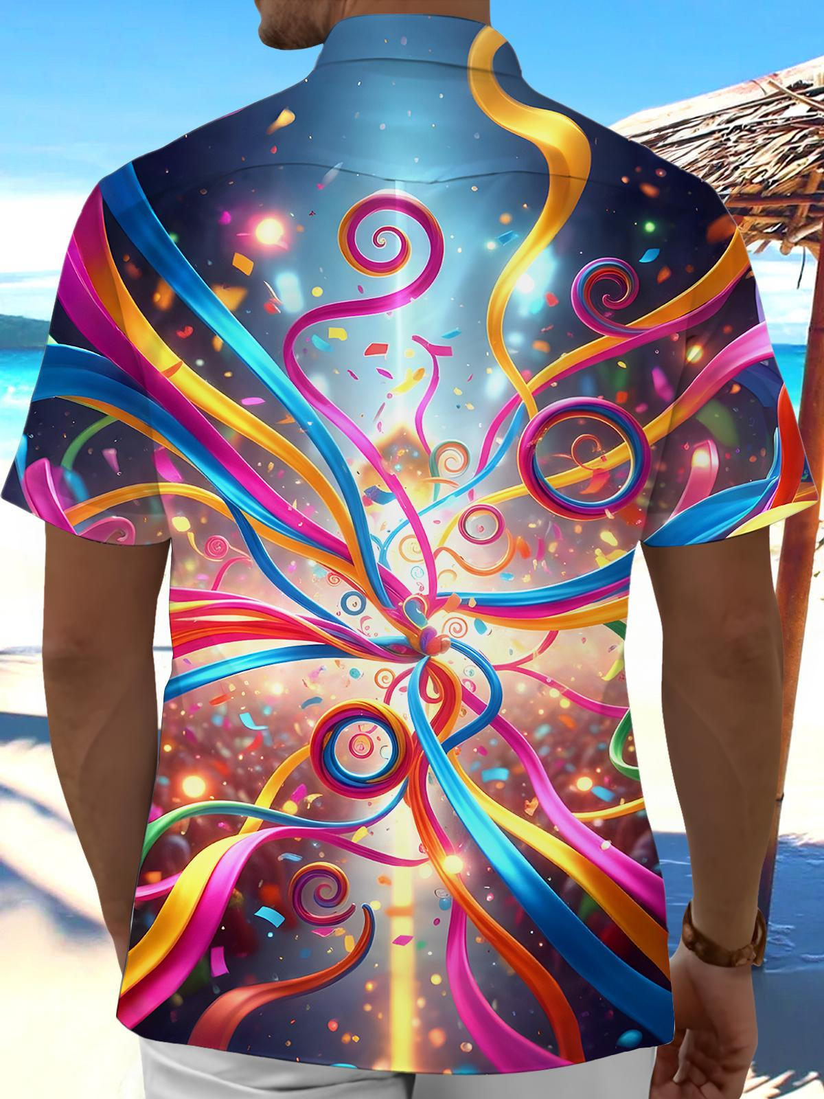 Ribbons Men's Pocket Short Sleeve Shirts