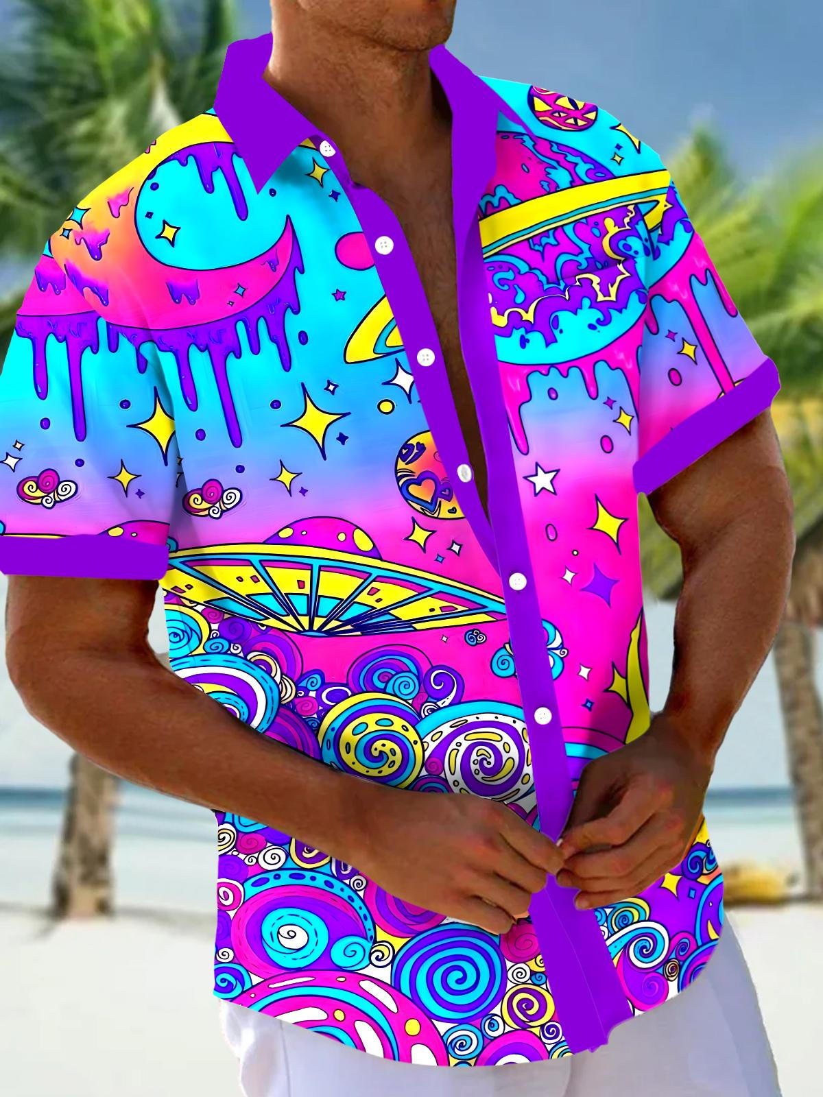 Universe Men's Pocket Short Sleeve Shirts